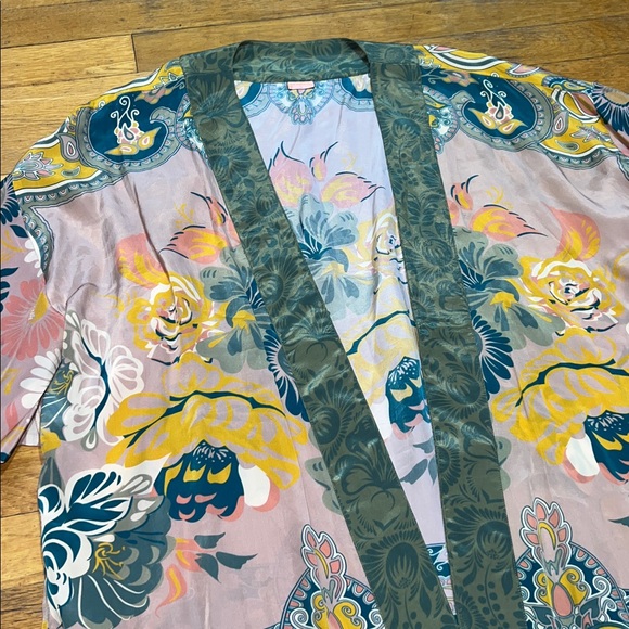Powder The Folk Art Floral Kimono Jacket, OSFM - Picture 8 of 14